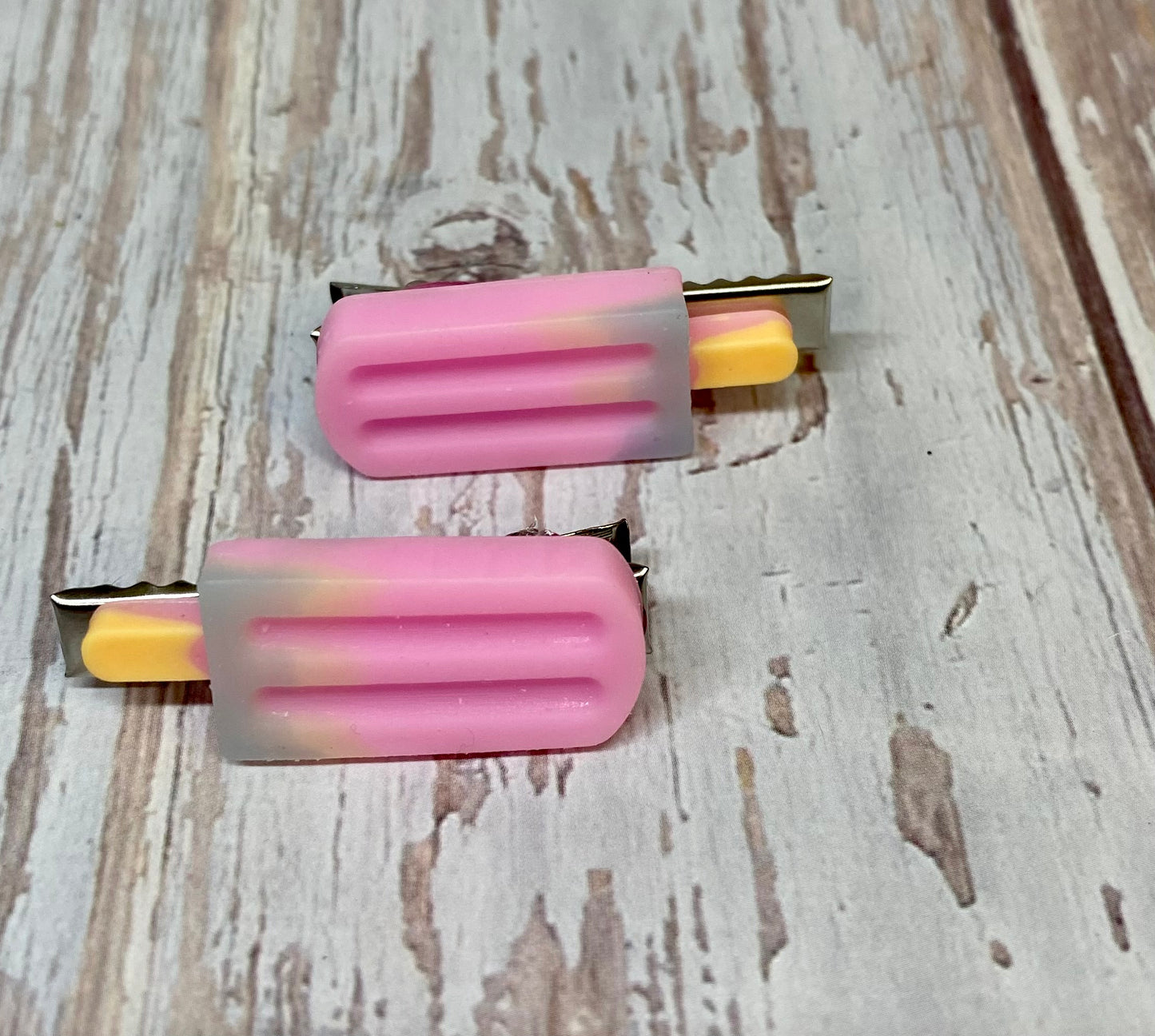 Colorful Popsicle Hair Clips Handmade Resin Hair Accessories Cute Summer Hair Clips Kawaii Hair Clips for Girls Fun and Funky Hair Pins Unique Hair Barrettes