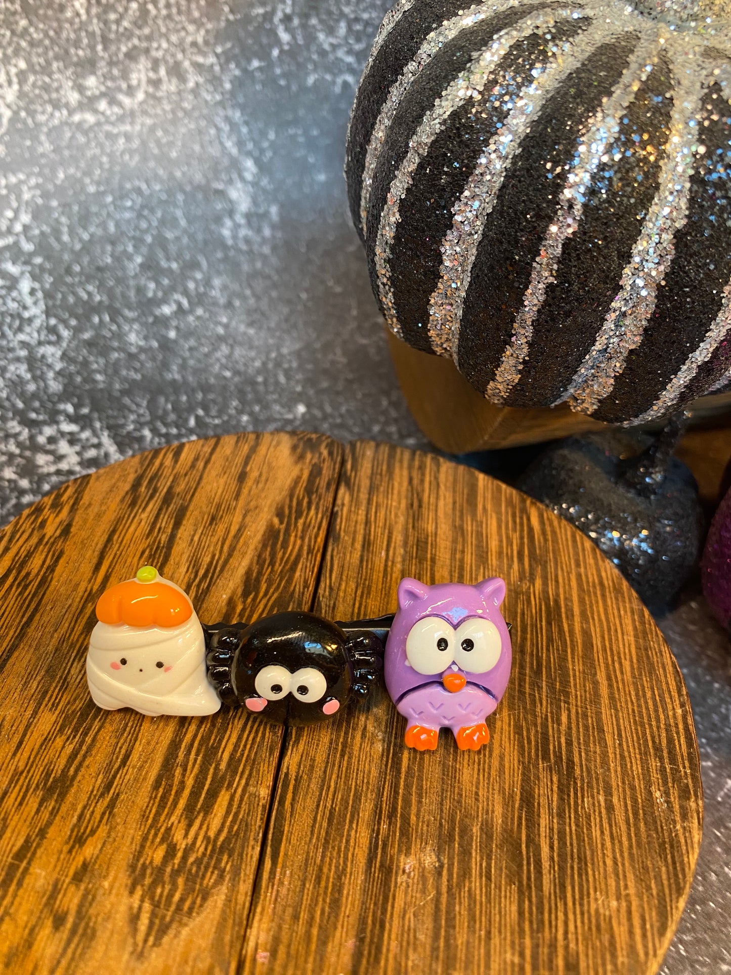 Halloween Themed Colorful Hair Clips | Spooky Cute Accessories | Ghost, Pumpkin, Witch Hat & More | Perfect for Halloween Costumes & Parties