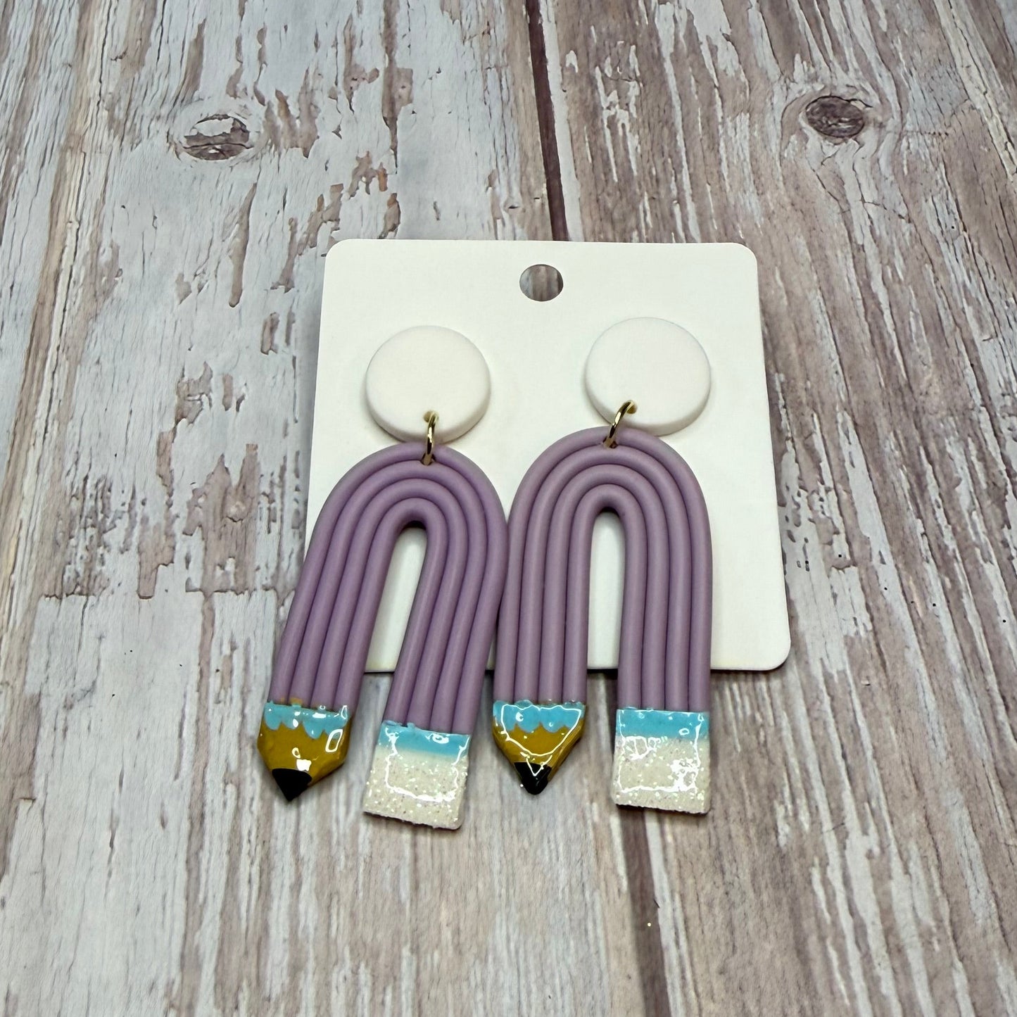 Pencil Dangle Earrings, Teacher Gift Earrings, Back to School Jewelry, Cute Classroom Earrings, Colorful Statement Earrings