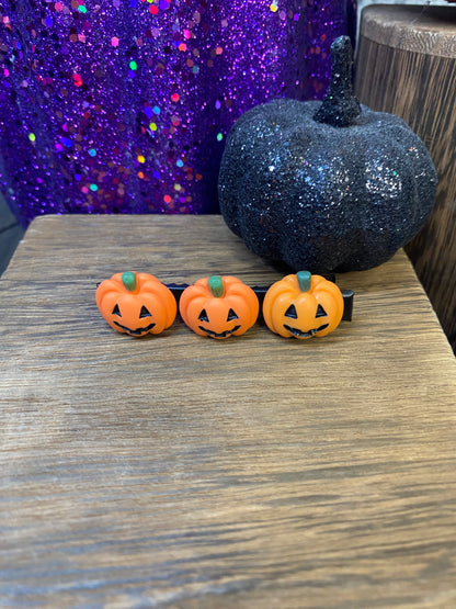 Whimsical Halloween Hair Clip - Hair Accessory with Spooky Ghosts,  Haunted House, Pumpkins Black Cat and more!  Cute Fall themed hair clip