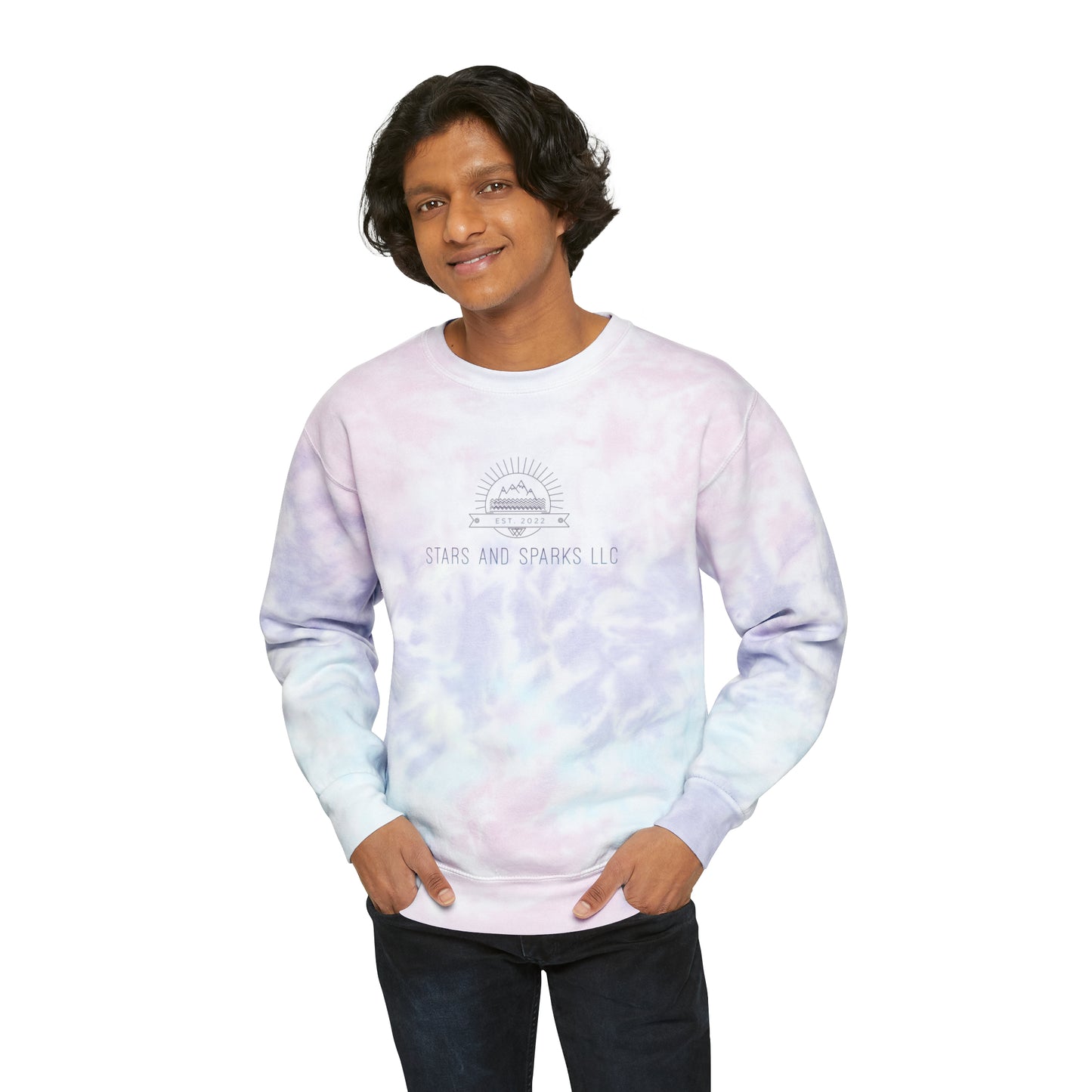 Stars and Sparks Vendor Market Sweatshirt Unisex Tie-Dye Sweatshirt - Custom Order