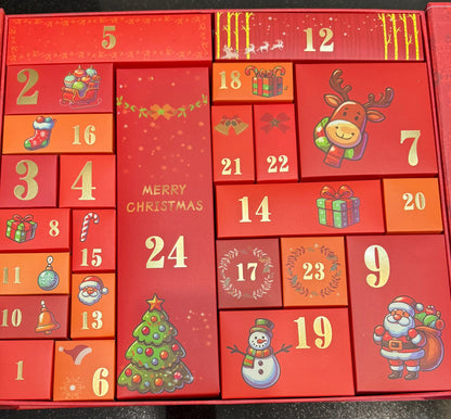 2026 Holiday Hair Clip & Earring Advent Calendar: Limited Edition Handmade + Curated Gift Set, 24 Days of Surprises