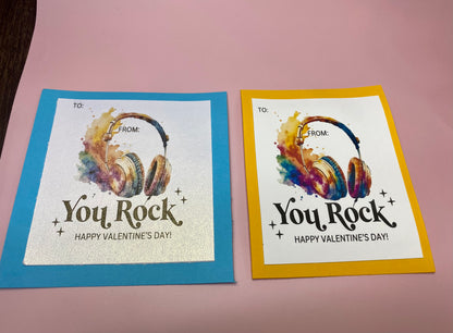 7-pack LED Sound Activated Bracelet Valentine Card and Favor