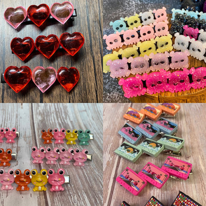 Accessory Advent Calendar 2025 | 24 Days Hair Clips Earrings | Christmas Countdown Gift Box Girls Women Jewelry Holiday Surprise