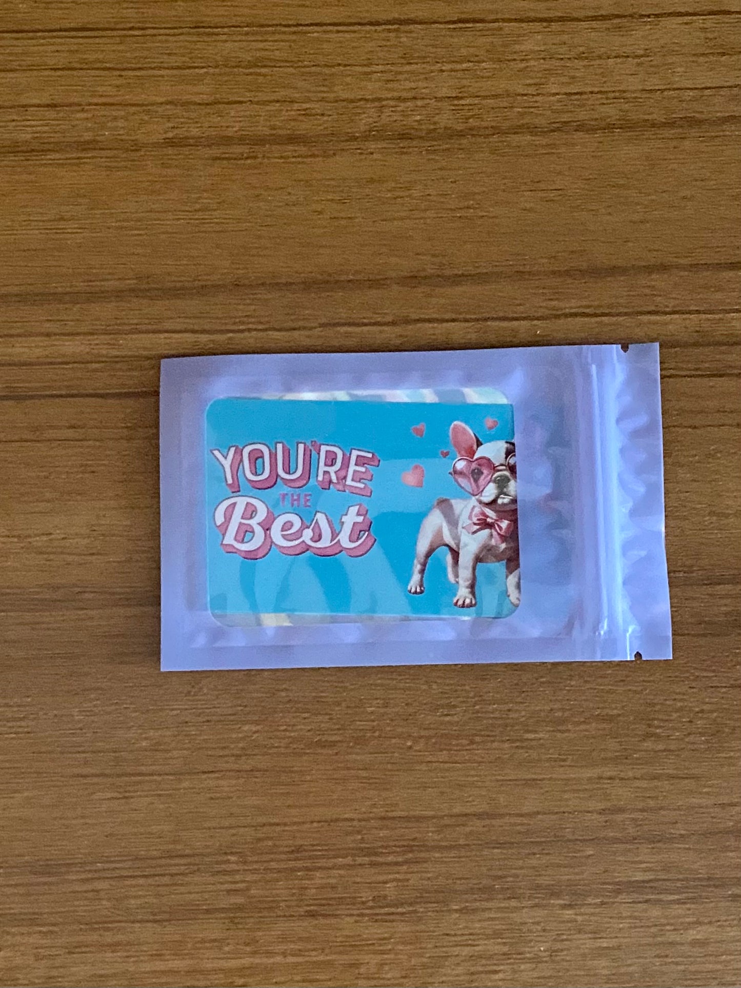 Adorable Dog Puppy Valentine with Matching 2” Vinyl Sticker Perfect Non-Candy Gift for Kids & Class Parties, Valentine Themed Dog Card & Sticker Combo