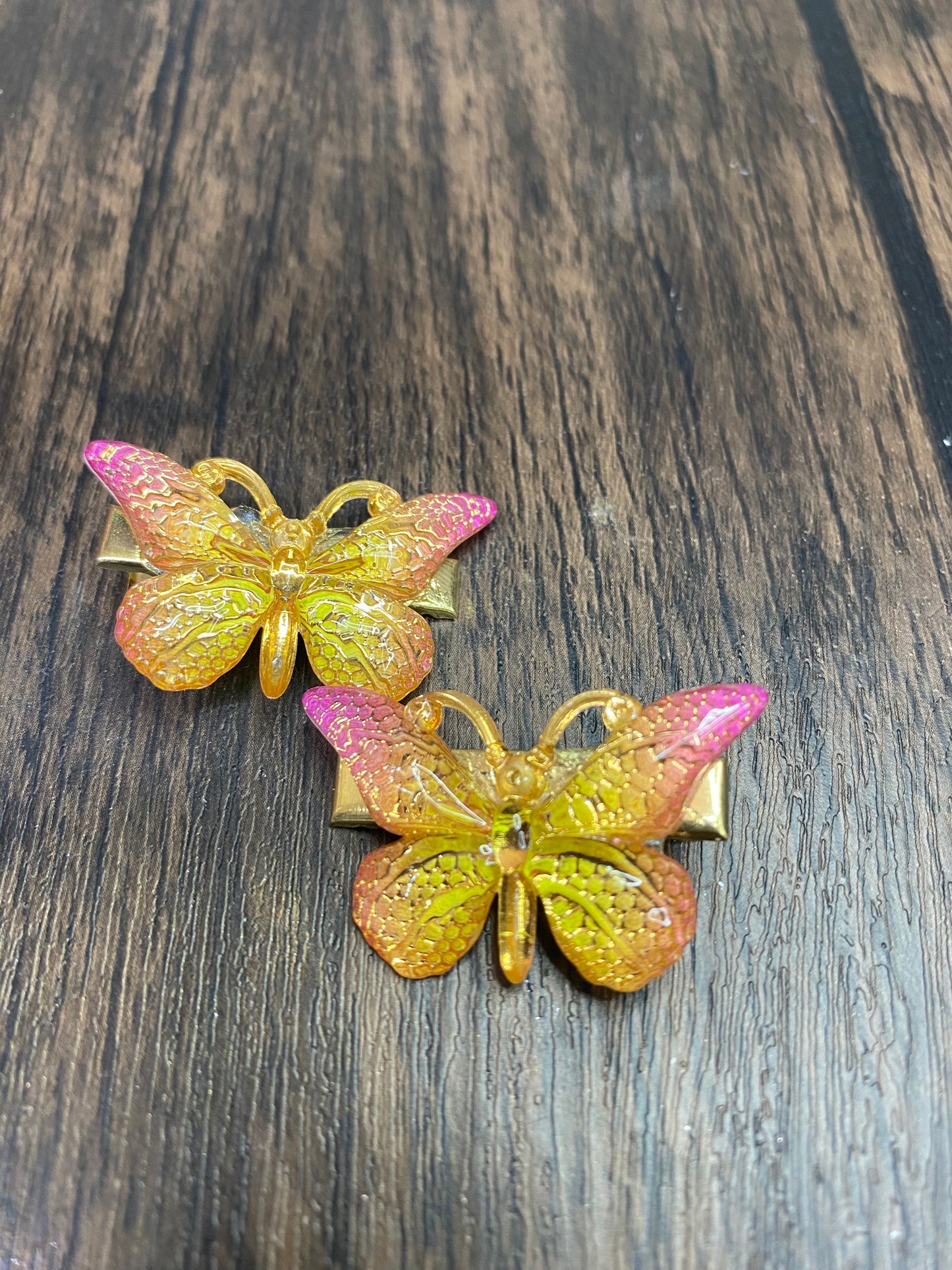 Colorful Butterfly Hairclips, Spring Themed Handmade Hair Accessories