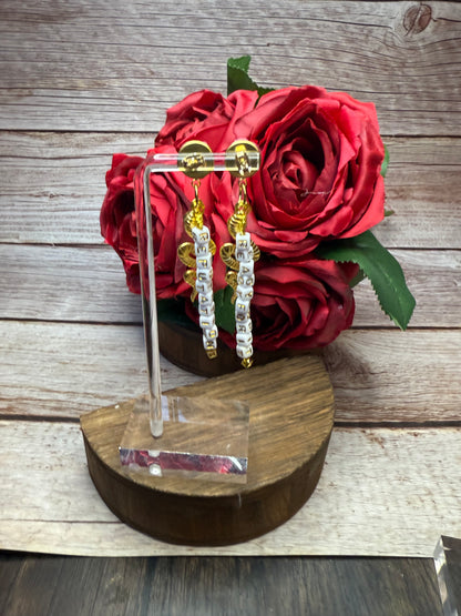 Reputation Inspired Rose Snake Earrings | Ready For It Friendship Beads | Swiftie Gift | Hypoallergenic Statement Dangle | Music Lover Jewelry