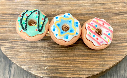 Colorful Doughnut Hair Clips, Sweets, Donut Inspired Cute Hair accessory