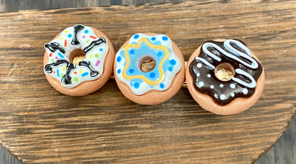 Colorful Doughnut Hair Clips, Sweets, Donut Inspired Cute Hair accessory