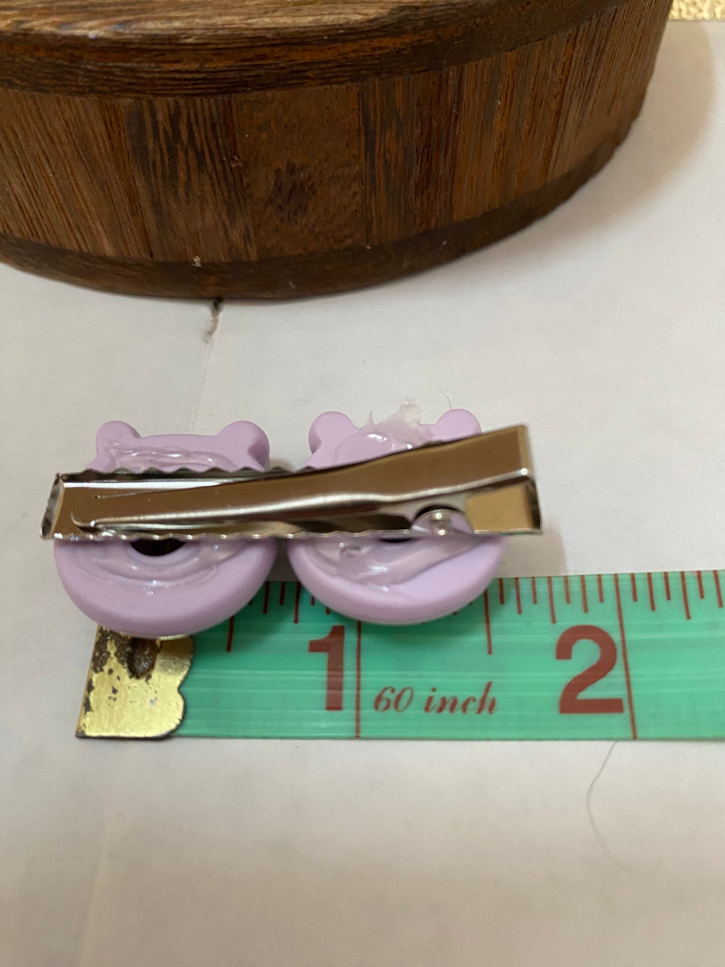 Fun Colorful and Playful Doughnut Shaped Animal Themed Hair Clips, Cute Hair Accessory, Animal, Candy Coated Hair Barrettes