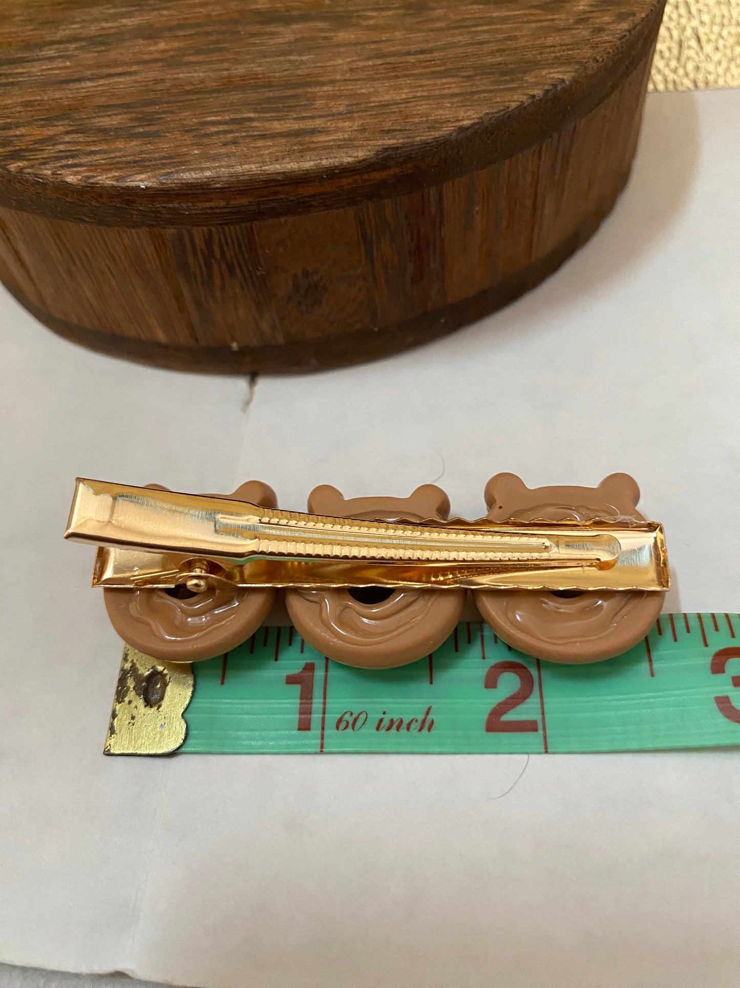 Fun Colorful and Playful Doughnut Shaped Animal Themed Hair Clips, Cute Hair Accessory, Animal, Candy Coated Hair Barrettes