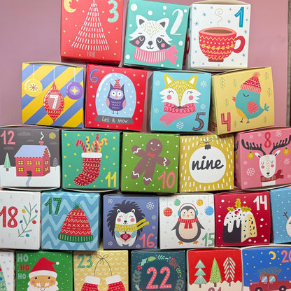 Accessory Advent Calendar 2025 | 24 Days Hair Clips Earrings | Christmas Countdown Gift Box Girls Women Jewelry Holiday Surprise