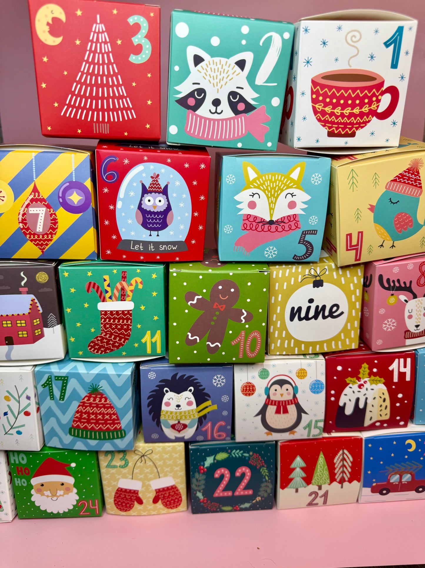 Accessory Advent Calendar 2025 | 24 Days Hair Clips Earrings | Christmas Countdown Gift Box Girls Women Jewelry Holiday Surprise