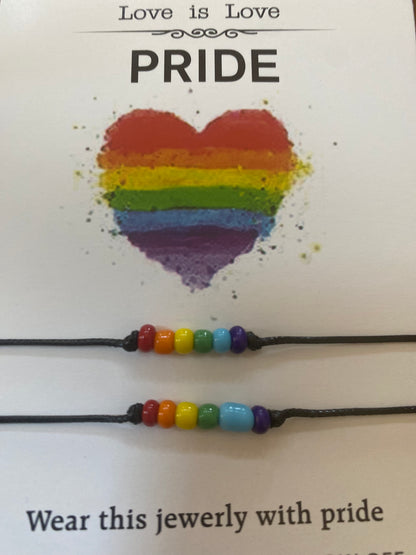 Pride - LGBTQ - Ally "Best Friends" Dual Bracelet pack