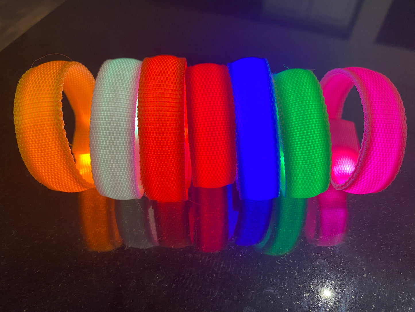 LED Glow Bracelet, Running light up gear, wearable emergency light for Safety, Parties, Concerts and Outdoor Events