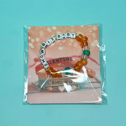Showgirl Inspired  Valentines – Friendship Bracelet Cards, Galentine’s Day Gift, Trending Valentines
