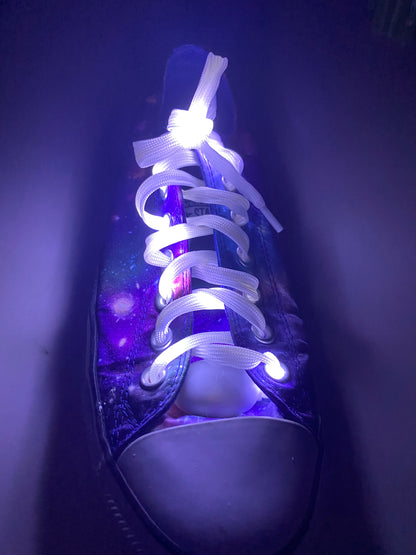 LED Light UP Shoelaces Flashing Nylon Shoe Laces, 48 inch Laces