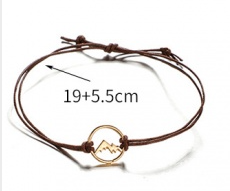 Mountain bracelet, circle "Best Friends" 4-pack multi-color corded bracelet set