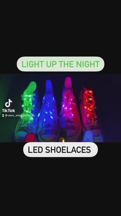 LED Light UP Shoelaces Flashing Nylon Shoe Laces, 48 inch Laces